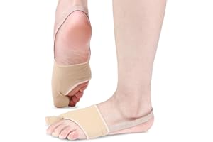 RUSHFORWARD 2 Pcs Bunion Corrector & Adjustable Toe Spacer for Women & Men-Big Toe Support with Side & Heel Straps, Hallux Valgus Pain Relief, Comfortable for Day