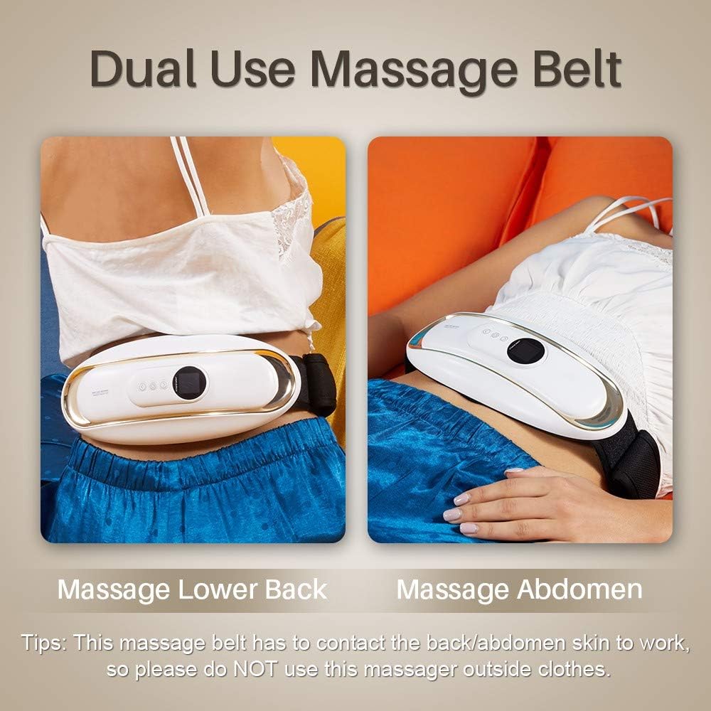 Lower Back Massager for Back Pain, Cordless Back Massage Belt with Heat for Women Men: Health & Personal Care