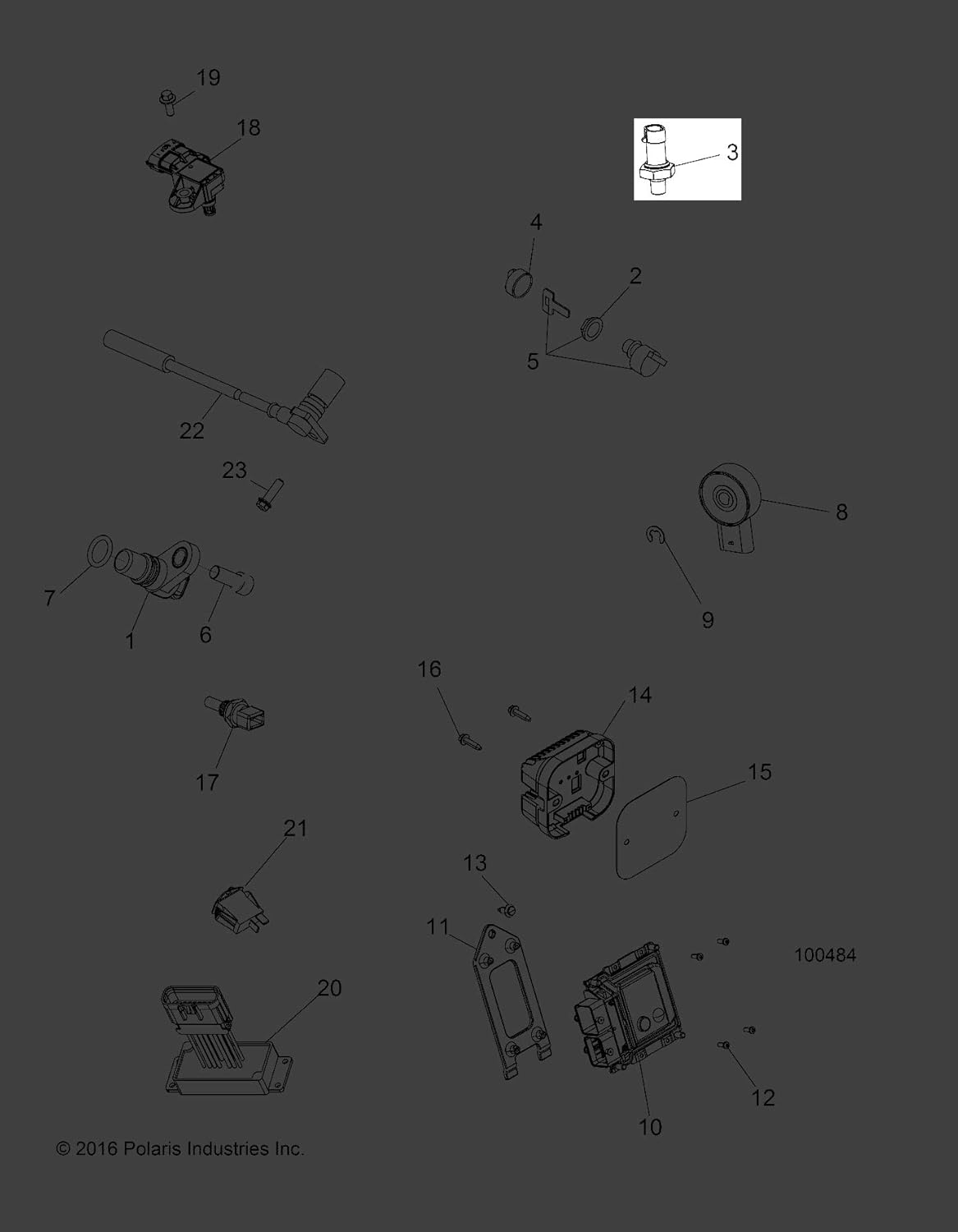 Amazon.com: Polaris 2015-2018 Sportsman 570 Ute Md 570 E Forest Tractor  Switch Brk 1/8" 27 Nptf Sealed 4015069 New Oem: Automotive