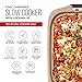 Chefman Slow Cooker with Locking Lid, Stoneware Crock Stovetop, Oven and Dishwasher Safe, 3.5 Quart - Casserole, 3.5 Qt. Natural Insert