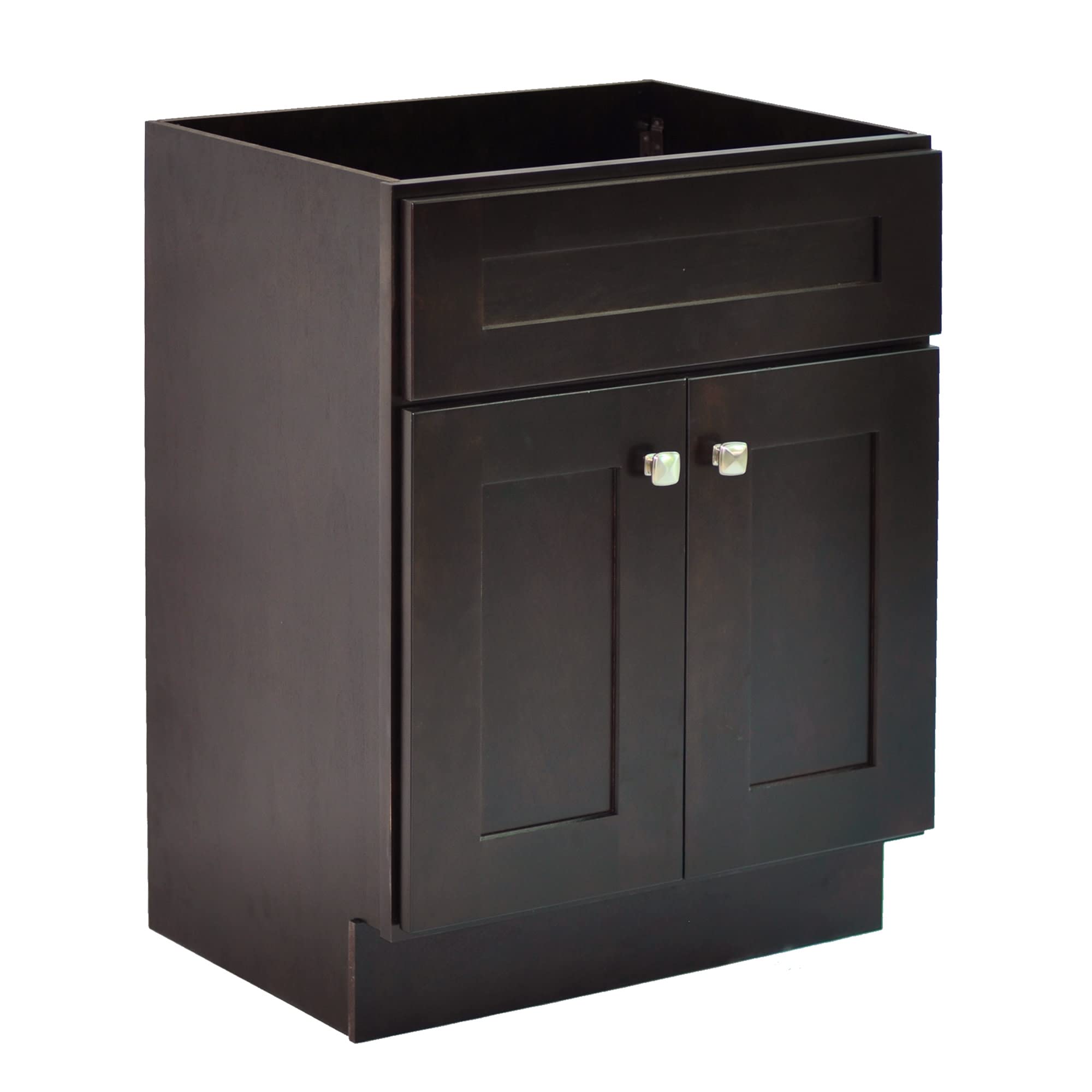 Photo 1 of Design House Brookings 30 Inch Bathroom Vanity, Shaker, Solid Wood, Fully Assembled, Brown – Design House, 214809