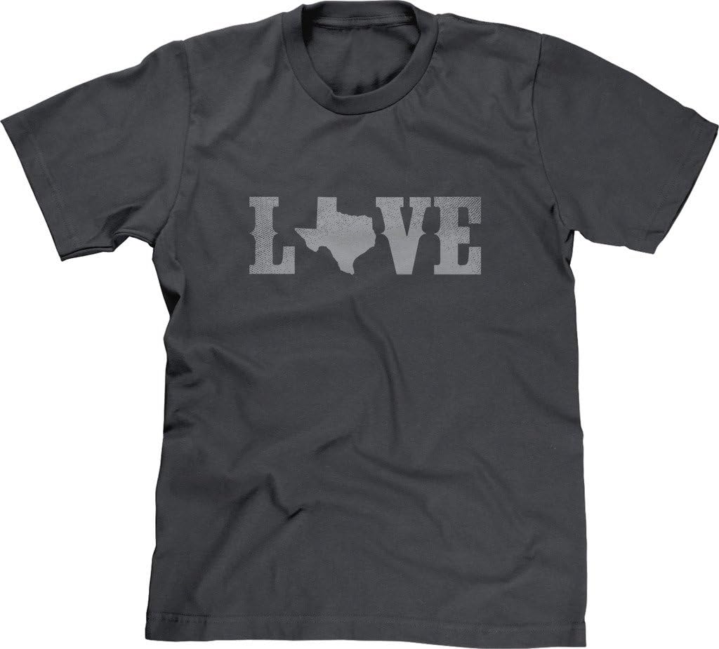 Blittzen Mens T-Shirt Love Texas State O