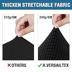H.VERSAILTEX 3 Piece Stretch Sofa Covers for 2