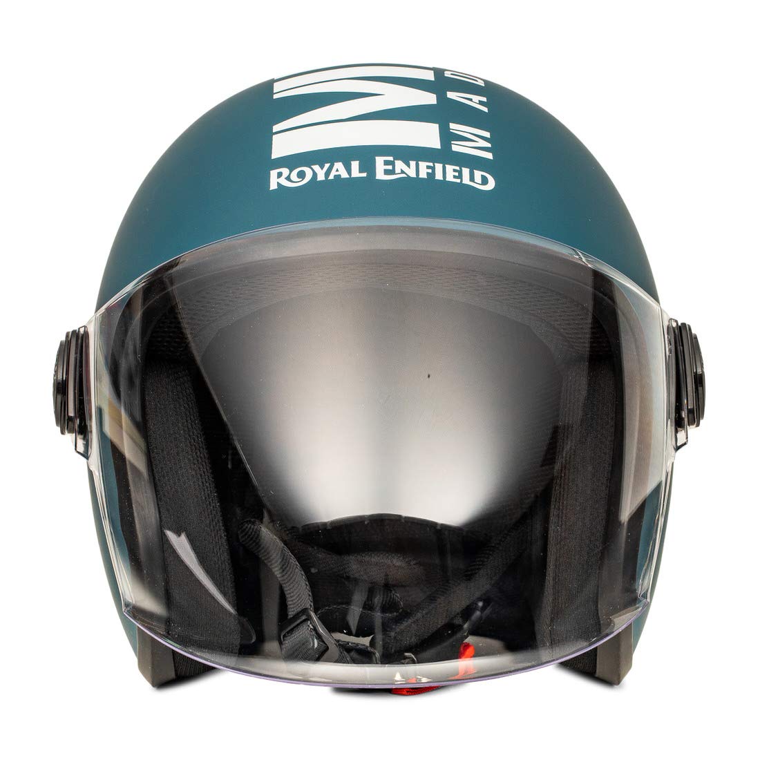 Royal Enfield Matt Blue Open Face with Visor Helmet Size (M)57 CM