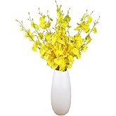 OMUYGDD Artificial Flowers Orchids Silk Fake Flowers in Bulk, 10 Pcs (Each 20&rdquo;), for Wedding Festive Party Home Office Decoration, Not Include Vase