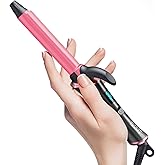 CIVEYA 3/4 Inch Curling Iron for Short Hair, Dual Voltage Curling Iron Travel Size with 5 Adjustable Heat Settings, Mini Curling Irons Ceramic Barrel with Argan Oil Infused