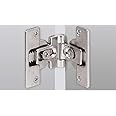 Hettich 46787 HFT Folding Door Hinges for Screwing 180° Die-Cast Zinc Nickel-Plated