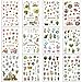 Chuangdi 48 Sheets Cactus Stickers Plant Flower Decorative Stickers Journal Planners Stickers for Party Holiday Supplies