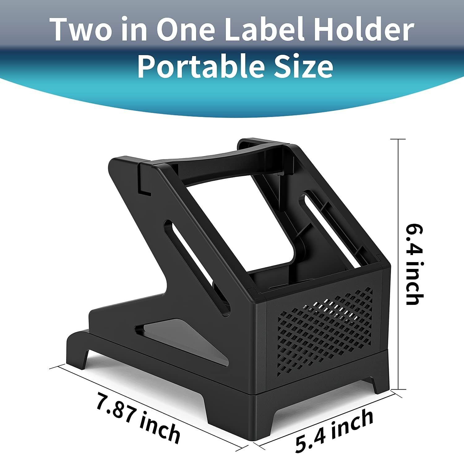 Aobio Label Holder, Compatible with Rolls and Fan-Fold Labels, Thermal Label Paper Holder, Desktop Label Printer Accessory : Office Products