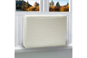 Homydom window air conditioner cover indoor,ac covers for inside wall unit 28 x20 x 3.5 inches(L x H x D),White ac cover,window ac covers for inside.