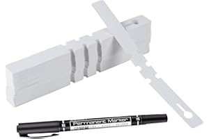 200 Pcs White Plastic Plant Tags with a Marker Pen, Wrap Around Hanging Tree Tags Nursery Garden Labels Waterproof Nursery Ga