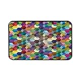 Abstract Home Decor Office Mouse Pad,Color Cubes