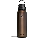 Hydro Flask Lightweight Wide Flex Chug Cap - Insulated Stainless Steel Water Bottle 32 Oz Obsidian