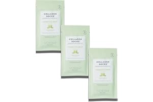 VOESH NEW YORK VOESH Collagen Socks, Collagen Socks for Dry Feet, Cracked Heel Repair, Moisturizing Socks, Spa Pedicure Treatment, Spa Socks, Foot Peel Masks, Vegan