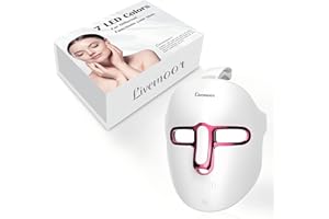 SDKWDH Led Face Mask Light Therapy, 7-1 Colors LED Facial Skin Care Mask, Red Light Therapy Mask for Face