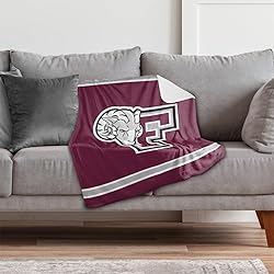 Fordham University Primary Logo Stripes Sherpa