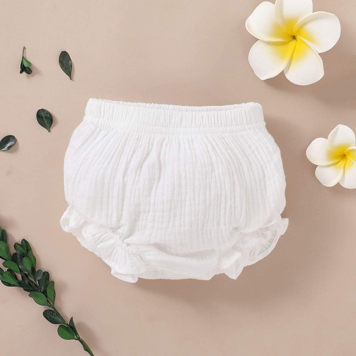 YOUNGER TREE Newborn Toddler Baby Girls Kids Cotton Linen Bloomer Shorts Diaper Cover Clothes: Clothing