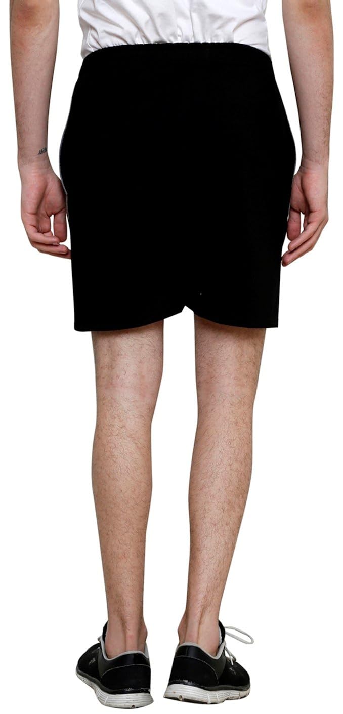 syda black shorts for men
