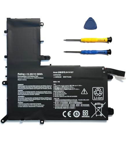Amazon.com: 7xinbox B41N1827 15.36V 56Wh Replacement Laptop