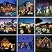 Christmas Projector Lights, Amicool Outdoor Halloween Projector Lights Waterproof LED Rotating Night Lights Snowflake Spotlight with 16 Slides for Thanksgiving Party Garden Decoration