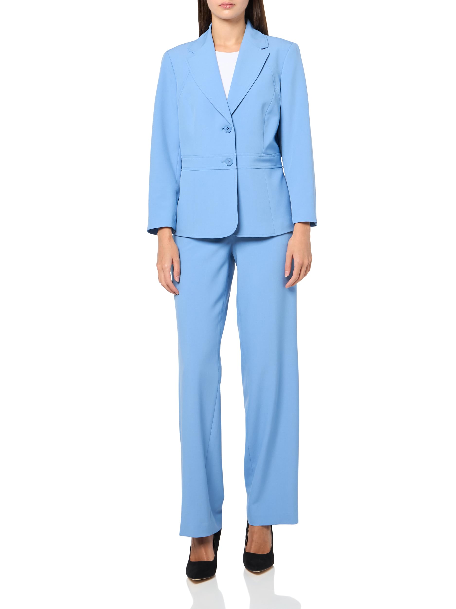 LE Suit Missy Jacket/Pant Suit, Pale Blue, 16P