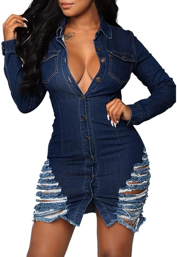 dark blue summer dress