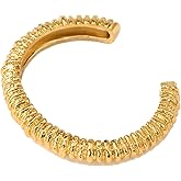 JEM Renaissance Bracelet Gold-plated Open Torque Bangle for Women