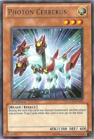 Yu-Gi-Oh! - Photon Cerberus (PHSW-EN015) - Photon Shockwave - 1st Edition - Rare