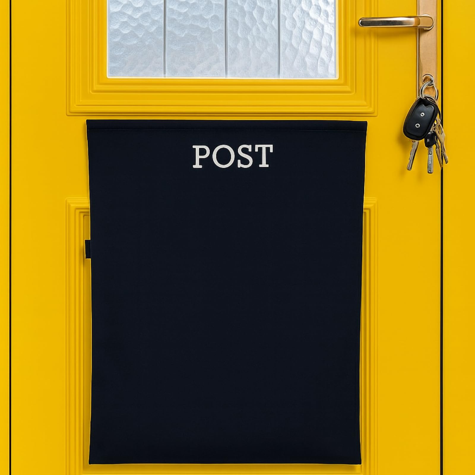 Post Catcher for Letterboxes [Black] No tools or Screws Needed – Dog Proof Letter box Mail Catcher Bag (Black)