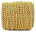 CleverDelights Ball Chain Spool - 30 Feet - 3.2mm Ball (#6 Size) - Gold Color - 10 Meters