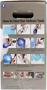 Helium King Disposable Helium Gas Canister 30 x 9" Latex Baloons 14 Foil view 7