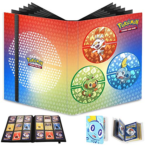 Totem World Sword & Shield Galar Starters 9 Pocket Pro Binder Portfolio with a Totem Mini Album Binder Sobble - Perfect for Holding up to 360 Pokemon Cards - Thumbnail 2