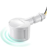 EDISHINE Motion Sensor, 180-Degree Replacement Motion Detector for Security Floodlights, 120V Adjustable Time & Detection Sen