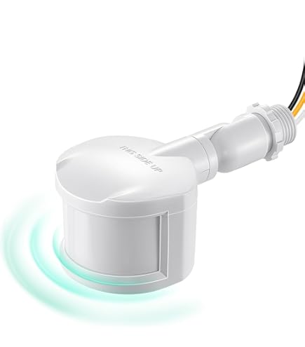 Nuvo Satco SF76/500 Motion Sensor - Outdoor Infrared Security Light, White