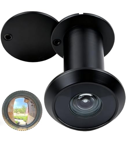 Rockwood 627.CRM Brass UL Listed 190-degree Door Viewer with Heavy