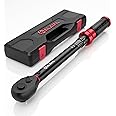 ALAIAL Torque Wrench 1/2 Drive, 10-170 ft.lb/13.6-230.5 Nm, Dual-Direction Adjustable 72 Tooth Torque Wrench with Quick Release, for Moto, Car Repair, Tire Replacement