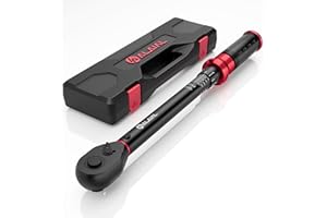 ALAIAL Torque Wrench 1/2 Drive, 10-170 ft.lb/13.6-230.5 Nm, Dual-Direction Adjustable 72 Tooth Torque Wrench with Quick Release, for Moto, Car Repair, Tire Replacement