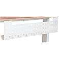 Stand Up Desk Store Under Desk Cable Management Tray Horizontal Computer Cord Raceway and Modesty Panel (White, 39")