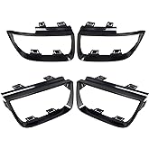 WFLNHB Tail Light Bezel Replacement for Chevy Camaro LT LS SS 2010-2013 | Set of 4, Driver and Passenger Side, Gloss Black Bezels, Compatible with 02RLC4501ABK