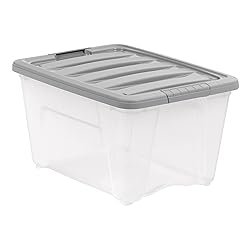 Amazon Basics Plastic Storage Containers with