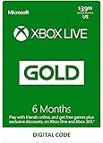 Xbox Live Gold: 6 Month Membership [Digital Code]