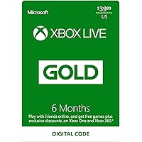 Xbox Live Gold: 6 Month Membership [Digital Code]