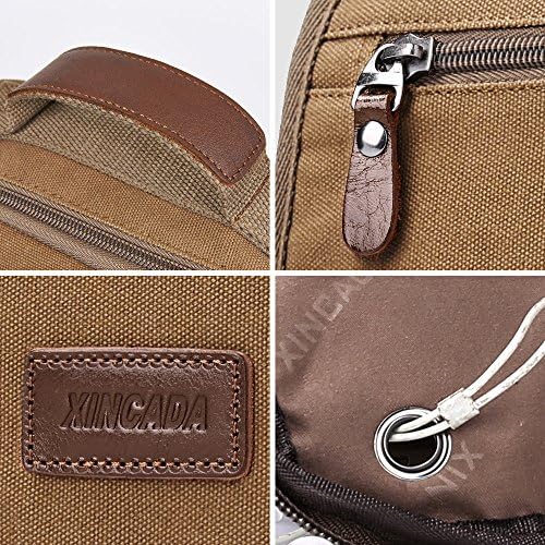XINCADA Mens Bag Messenger Bag Canvas Shoulder Bags Travel Bag Man Purse Crossbody Bags for Work Business 4 XINCADA Mens Bag Messenger Bag Canvas Shoulder Bags Travel Bag Man Purse Crossbody Bags for Work Business