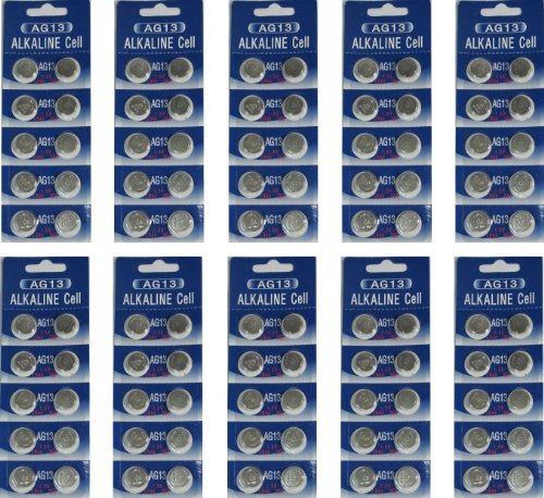 100 X BUG-Compatible AG13 LR44 A76 Batteries by MBS