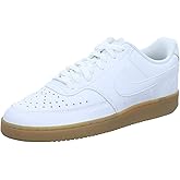 Nike Men's Court Vision Low White/White/Photon Dust/Gum Light Brown 8.5 Medium