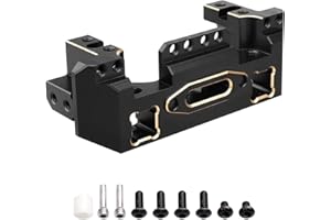 Hobbypark 116.5g Heavy Brass Front Bumper Mount Servo Mounts Bracket Stand Weights Compatible with TRX4 Defender Bronco Sport Blazer Crawler