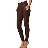 Conceited Stretch Slacks for Women - Wear to Work - Tummy Control - Slim Leg - Pockets - Ponte - (Available in Plus Size)