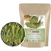 FullChea - Longjing Tea - Dragonwell Tea - Chinese Green Tea Loose Leaf - First Grade - Natural Lung Ching Dragon Well - 8oz / 226g