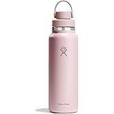 Hydro Flask Water Bottle - Insulated Stainless Steel - Wide Mouth Chug Lid, Non Spill, Leakproof in 40 Oz Tonal Trillium Pink