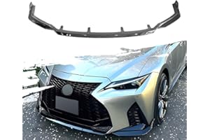 HHENGYISOUL Front Bumper Lip Chin Spoiler Fit for 2021-2022 Lexus IS350 IS500 F-Sport V-Style,Painted Black Front Bumper Lip Compatible with 2021-2022 Lexus IS350 IS500 F-Sport V-Style, Black